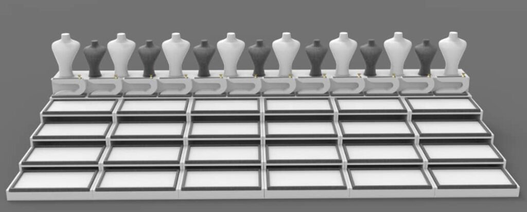 قیمت ویترین طلا فروشی