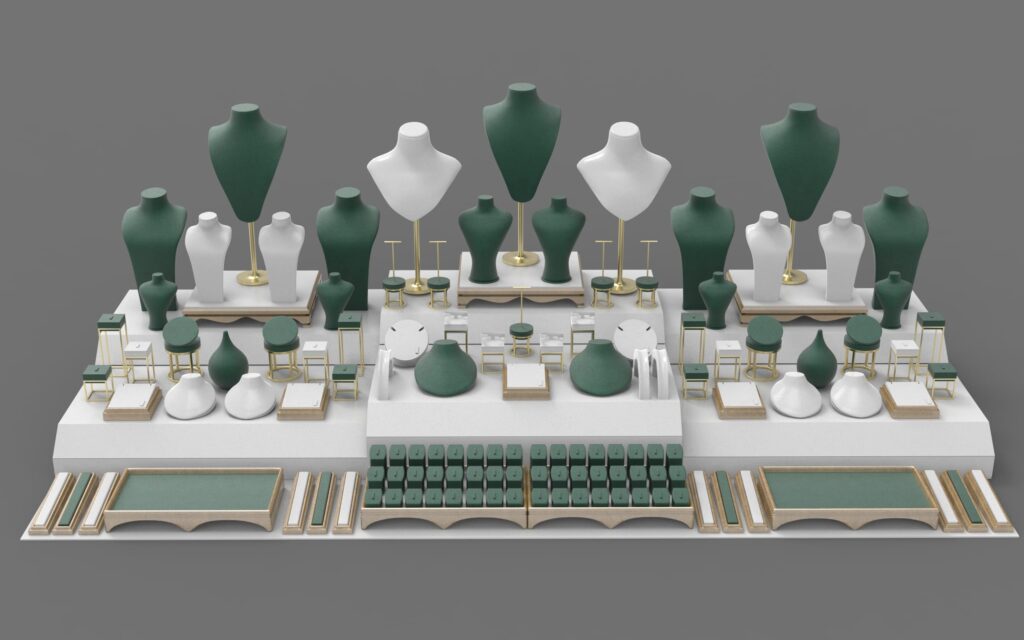 مانکن و دکوراسیون ویترین طلا فروشی (11)